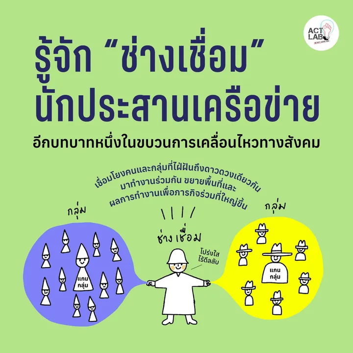 รู้จัก “ช่างเชื่อม” นักประสานเครือข่าย